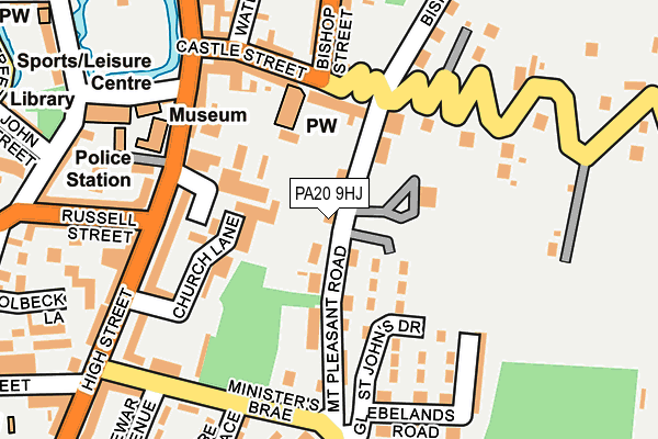 PA20 9HJ map - OS OpenMap – Local (Ordnance Survey)
