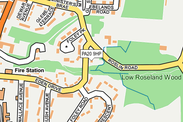 PA20 9HP map - OS OpenMap – Local (Ordnance Survey)