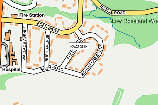 PA20 9HR map - OS OpenMap – Local (Ordnance Survey)