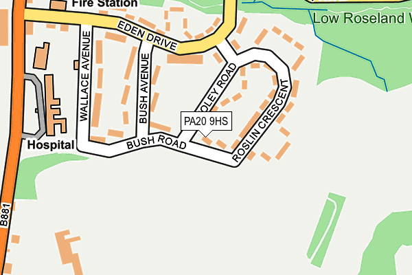 PA20 9HS map - OS OpenMap – Local (Ordnance Survey)