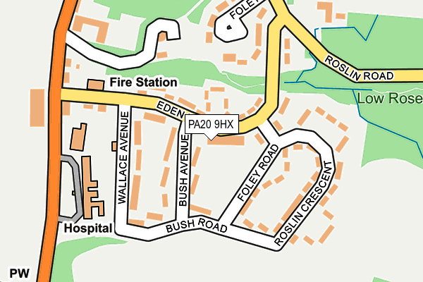 PA20 9HX map - OS OpenMap – Local (Ordnance Survey)