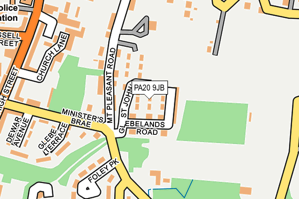 PA20 9JB map - OS OpenMap – Local (Ordnance Survey)