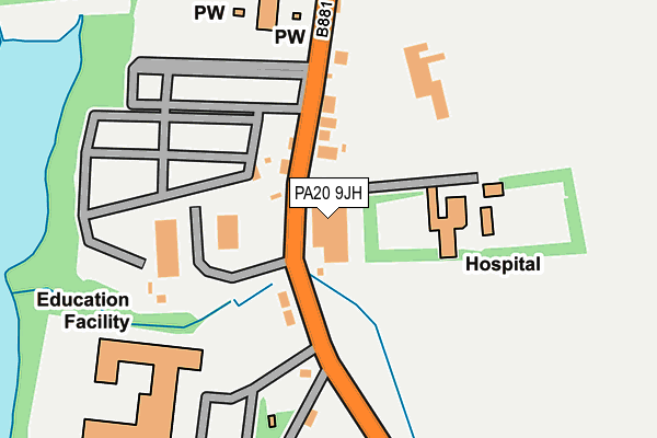 PA20 9JH map - OS OpenMap – Local (Ordnance Survey)