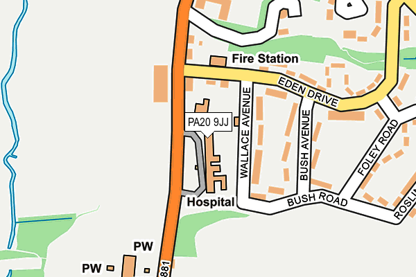 PA20 9JJ map - OS OpenMap – Local (Ordnance Survey)