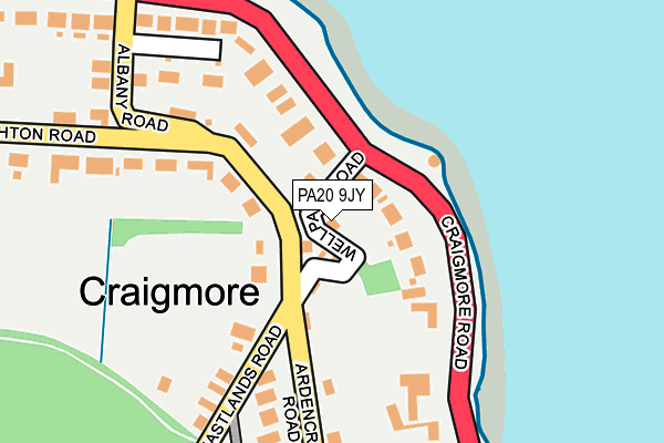 PA20 9JY map - OS OpenMap – Local (Ordnance Survey)