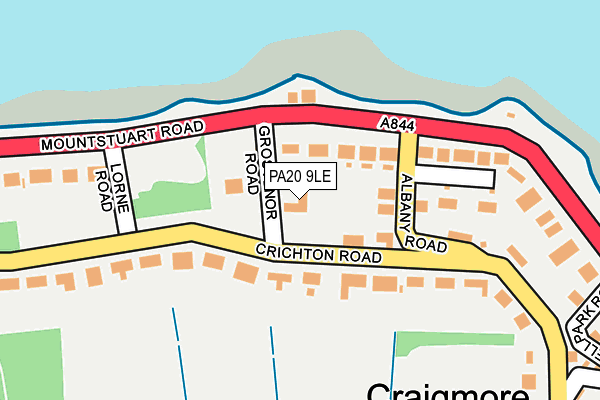 PA20 9LE map - OS OpenMap – Local (Ordnance Survey)