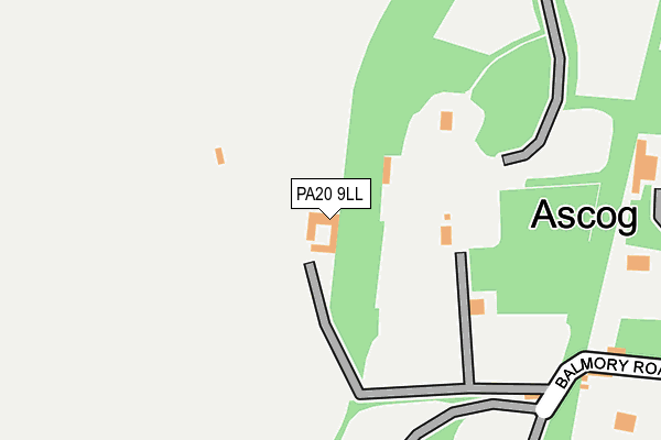 PA20 9LL map - OS OpenMap – Local (Ordnance Survey)