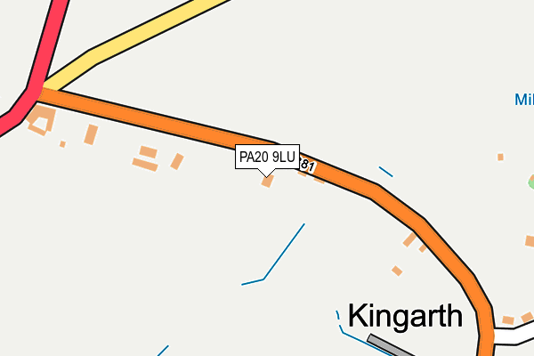 PA20 9LU map - OS OpenMap – Local (Ordnance Survey)