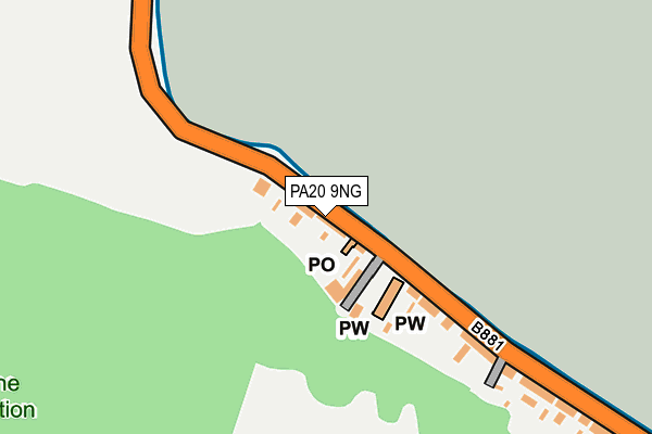 PA20 9NG map - OS OpenMap – Local (Ordnance Survey)