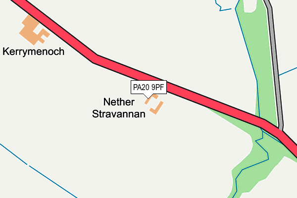 PA20 9PF map - OS OpenMap – Local (Ordnance Survey)