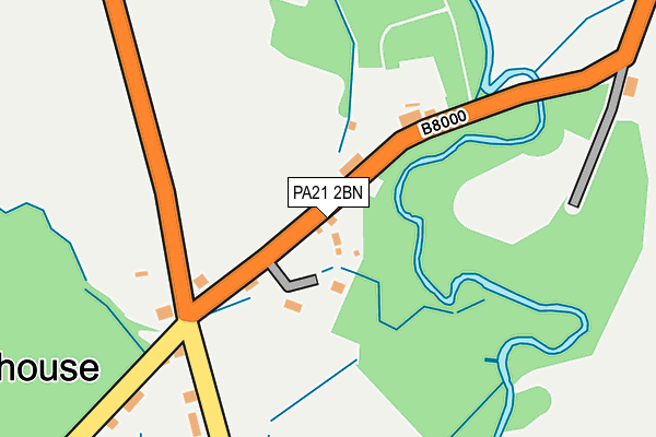 PA21 2BN map - OS OpenMap – Local (Ordnance Survey)