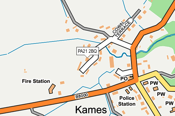 PA21 2BQ map - OS OpenMap – Local (Ordnance Survey)