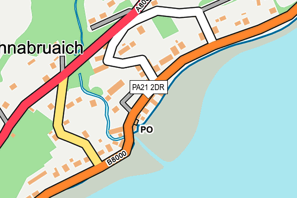 PA21 2DR map - OS OpenMap – Local (Ordnance Survey)