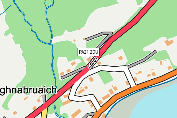 PA21 2DU map - OS OpenMap – Local (Ordnance Survey)