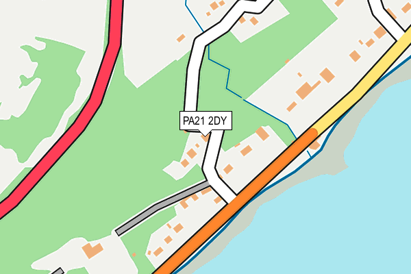PA21 2DY map - OS OpenMap – Local (Ordnance Survey)