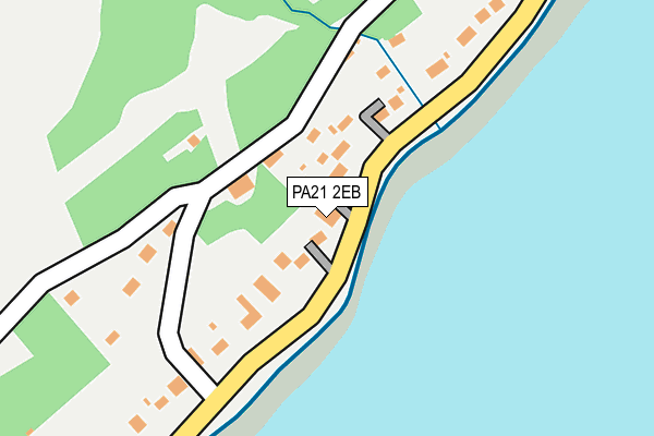 PA21 2EB map - OS OpenMap – Local (Ordnance Survey)