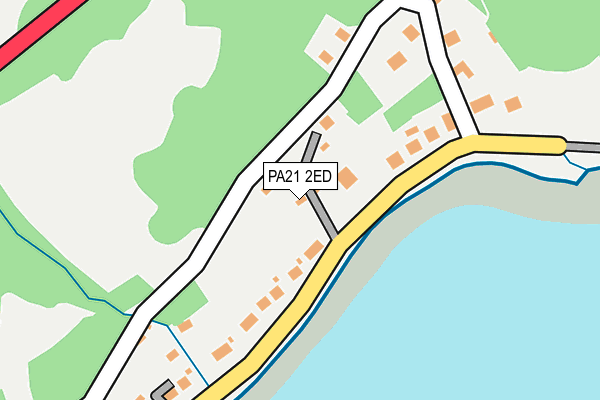 PA21 2ED map - OS OpenMap – Local (Ordnance Survey)