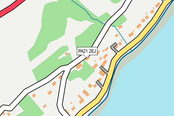 PA21 2EJ map - OS OpenMap – Local (Ordnance Survey)