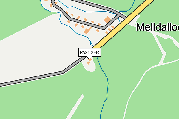 PA21 2ER map - OS OpenMap – Local (Ordnance Survey)