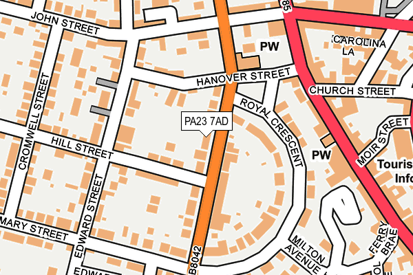 PA23 7AD map - OS OpenMap – Local (Ordnance Survey)