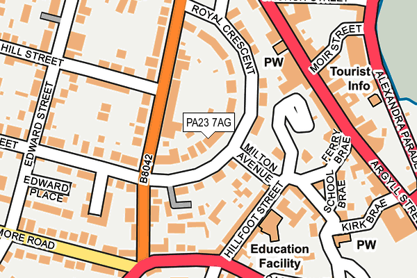 PA23 7AG map - OS OpenMap – Local (Ordnance Survey)