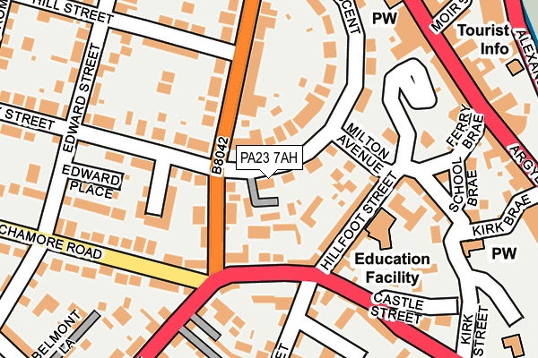 PA23 7AH map - OS OpenMap – Local (Ordnance Survey)