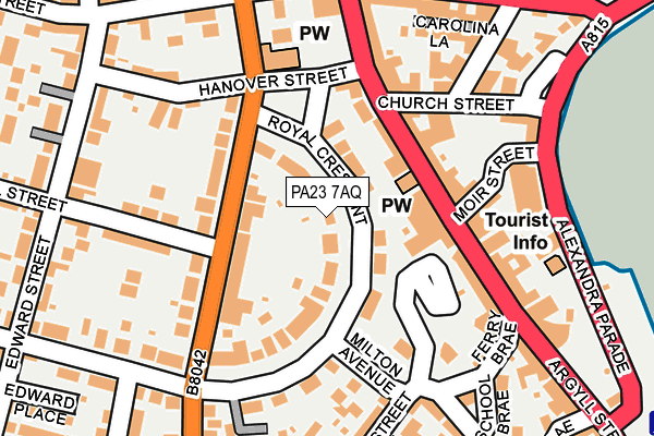 PA23 7AQ map - OS OpenMap – Local (Ordnance Survey)