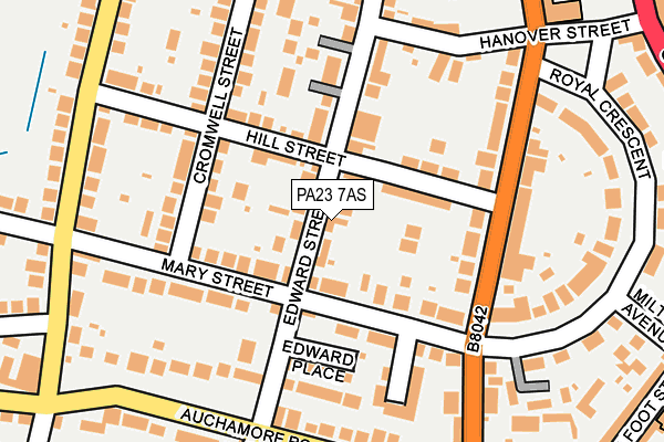 PA23 7AS map - OS OpenMap – Local (Ordnance Survey)