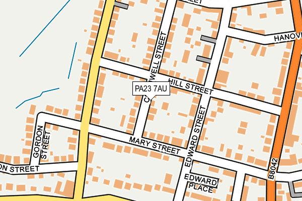 PA23 7AU map - OS OpenMap – Local (Ordnance Survey)