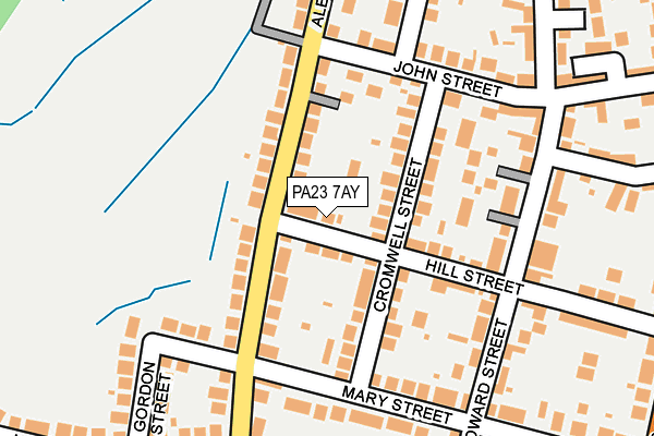 PA23 7AY map - OS OpenMap – Local (Ordnance Survey)