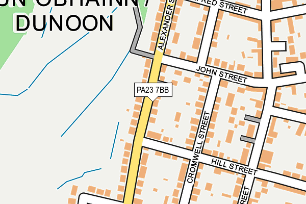 PA23 7BB map - OS OpenMap – Local (Ordnance Survey)
