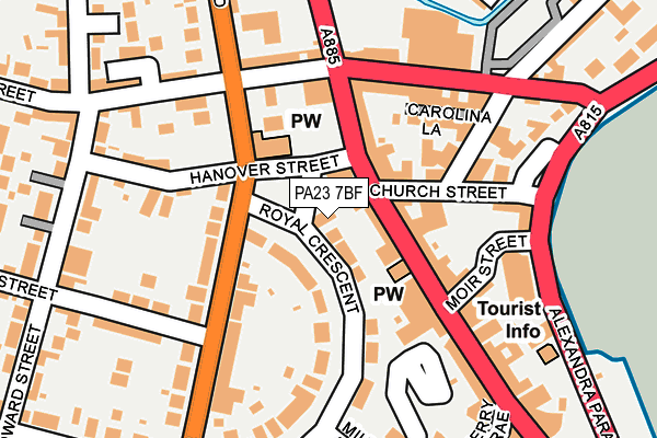 PA23 7BF map - OS OpenMap – Local (Ordnance Survey)