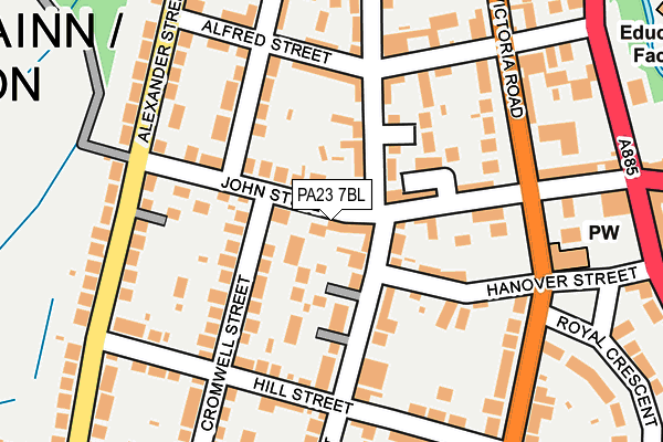 PA23 7BL map - OS OpenMap – Local (Ordnance Survey)