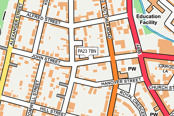 PA23 7BN map - OS OpenMap – Local (Ordnance Survey)