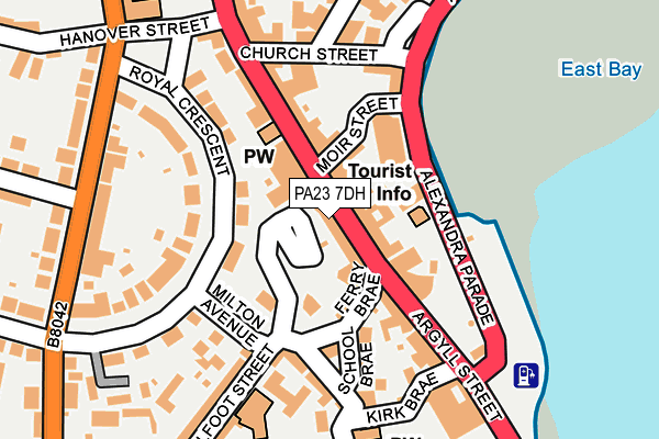 PA23 7DH map - OS OpenMap – Local (Ordnance Survey)