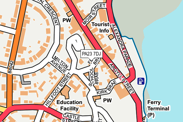 Map of WATERSIDE PROPERTY LIMITED at local scale