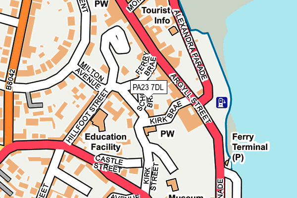 PA23 7DL map - OS OpenMap – Local (Ordnance Survey)