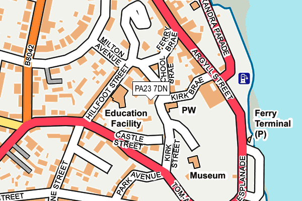 PA23 7DN map - OS OpenMap – Local (Ordnance Survey)