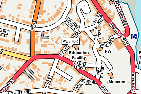 PA23 7DR map - OS OpenMap – Local (Ordnance Survey)