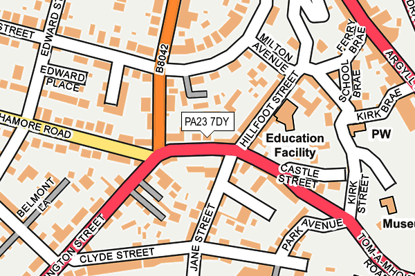 PA23 7DY map - OS OpenMap – Local (Ordnance Survey)