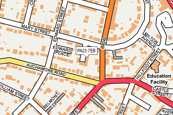 PA23 7EB map - OS OpenMap – Local (Ordnance Survey)