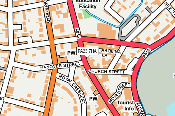 PA23 7HA map - OS OpenMap – Local (Ordnance Survey)