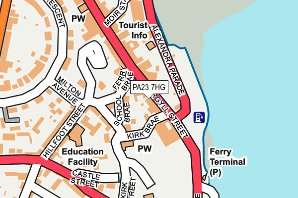 PA23 7HG map - OS OpenMap – Local (Ordnance Survey)
