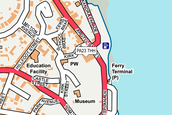 PA23 7HH map - OS OpenMap – Local (Ordnance Survey)