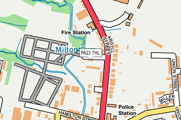 PA23 7HL map - OS OpenMap – Local (Ordnance Survey)