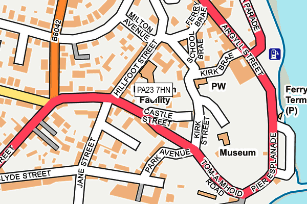 PA23 7HN map - OS OpenMap – Local (Ordnance Survey)