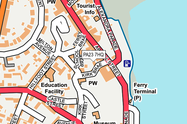 PA23 7HQ map - OS OpenMap – Local (Ordnance Survey)
