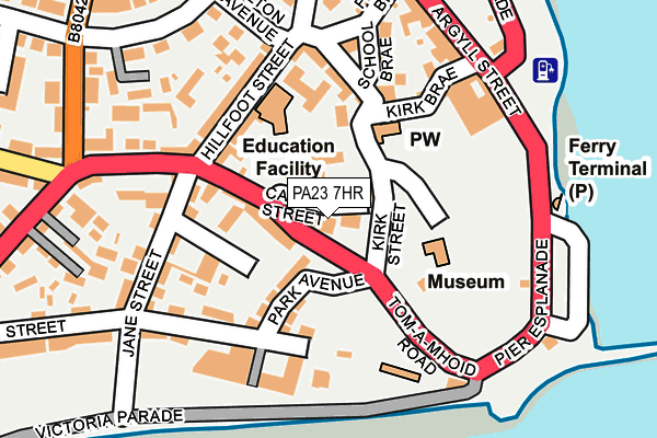 PA23 7HR map - OS OpenMap – Local (Ordnance Survey)