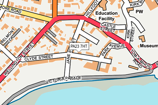 PA23 7HT map - OS OpenMap – Local (Ordnance Survey)