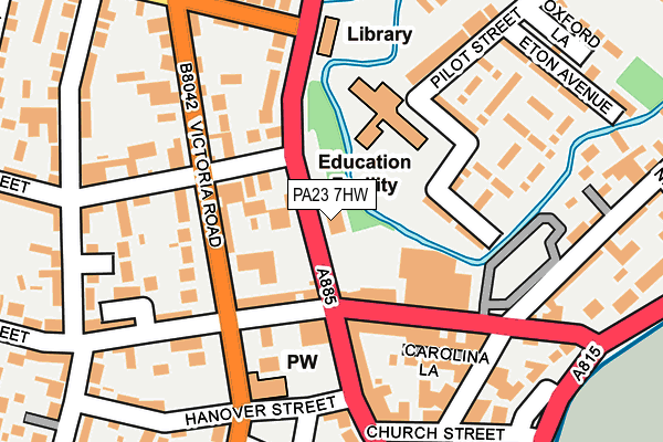 PA23 7HW map - OS OpenMap – Local (Ordnance Survey)